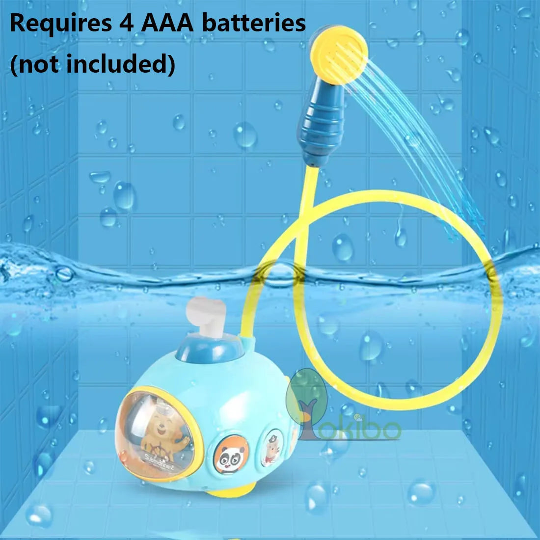 Baby Bath Toys for Kids Electric Submarine Shower Sucker Baby Toys Spray Water Toys Bathtub Toys Sprinkler Baby Shower