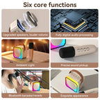 Karaoke Machine for Kids Portable Bluetooth Speaker with Wireless Microphones Birthday Family Party Gifts for Girls Boys Toys