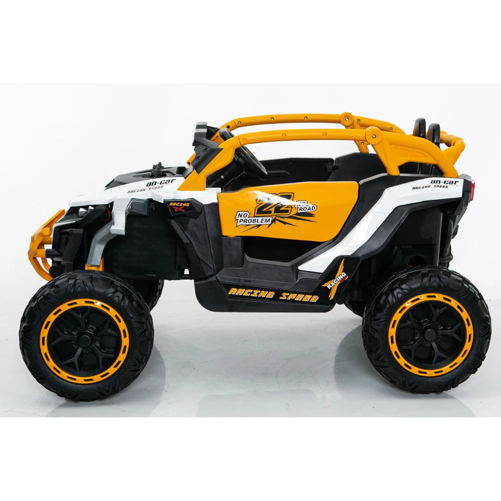 Ride on Models Truck Car Kids Electric Vehicles Remote Control Front & Rear Shock Suspension 2 Seater UTV Flashlights for Age 3+