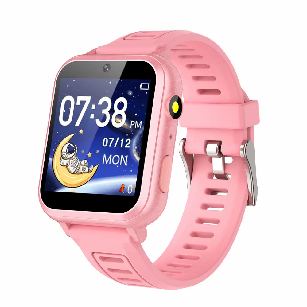 Children'S Wristwatch 24 Games Kids Smart Watch Music Play Pedometer Tracker Time Display Video Audio Record Torch Smartwatch