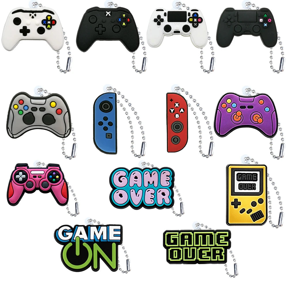 1PCS Game Controller Keychain Joystick Gamepad Keyring Handbag Accessories Car Key Room Key Pendant Kids Birthday Free Gifts