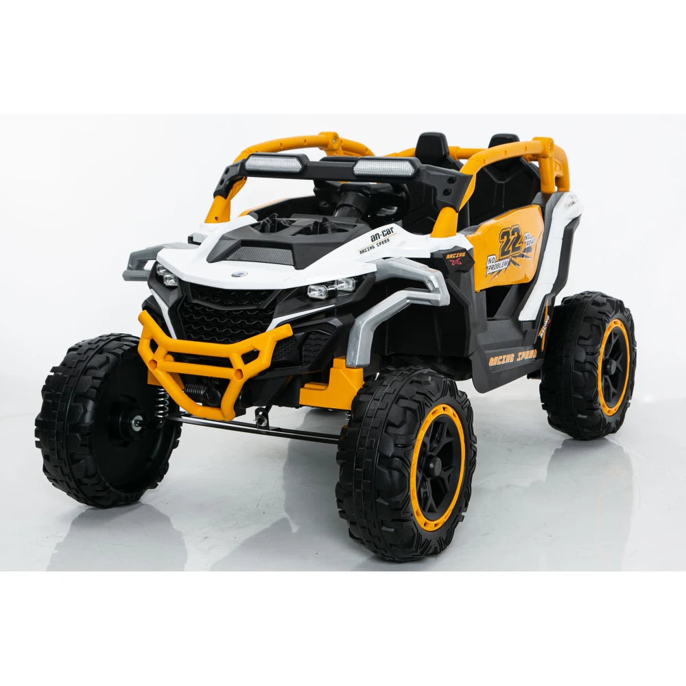 Ride on Models Truck Car Kids Electric Vehicles Remote Control Front & Rear Shock Suspension 2 Seater UTV Flashlights for Age 3+