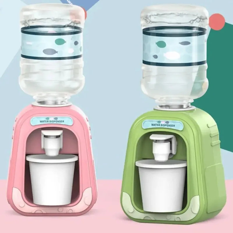 1PC Mini Play House Cartoon Water Dispenser Rotatable and Detachable Cartoon Children'S Beverage Machine Interactive Kids Toys
