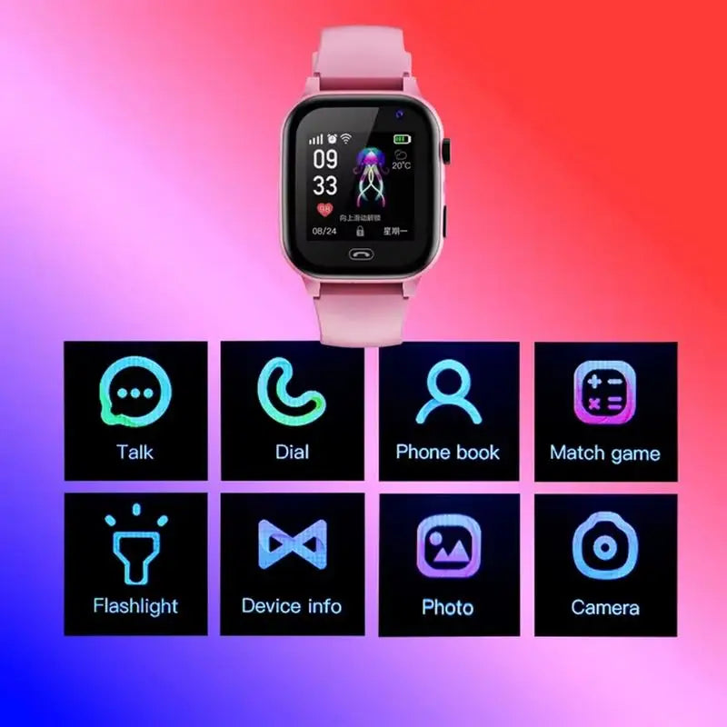 4G Smart Watch SOS GPS Location Simcard Call Child Smartwatch Camera Waterproof Charging Watch for Boys Girls Kids