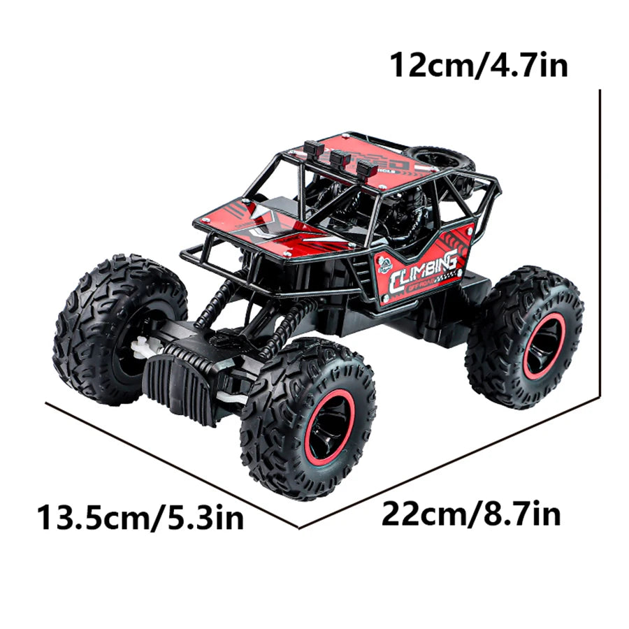 2.4G Remote-Controlled Alloy Off-Road Vehicle with Long-Distance Lighting, Rechargeable Children'S Racing Toy Car, Birthday Gift