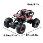 2.4G Remote-Controlled Alloy Off-Road Vehicle with Long-Distance Lighting, Rechargeable Children'S Racing Toy Car, Birthday Gift