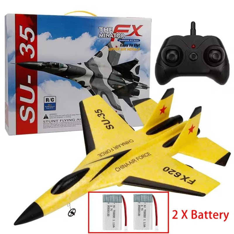RC Foam Aircraft SU-35 Plane 2.4G Radio Control Glider Remote Control Fighter Plane Glider Airplane Foam Boys Toys for Children