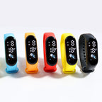 Kawaii Smart Watch for Kids Fashion Outdoor Waterproof Sports Kids' Watches Boy Girls Digital Watches Silicone Montre Enfant