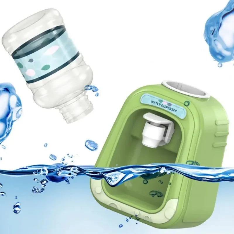 1PC Mini Play House Cartoon Water Dispenser Rotatable and Detachable Cartoon Children'S Beverage Machine Interactive Kids Toys
