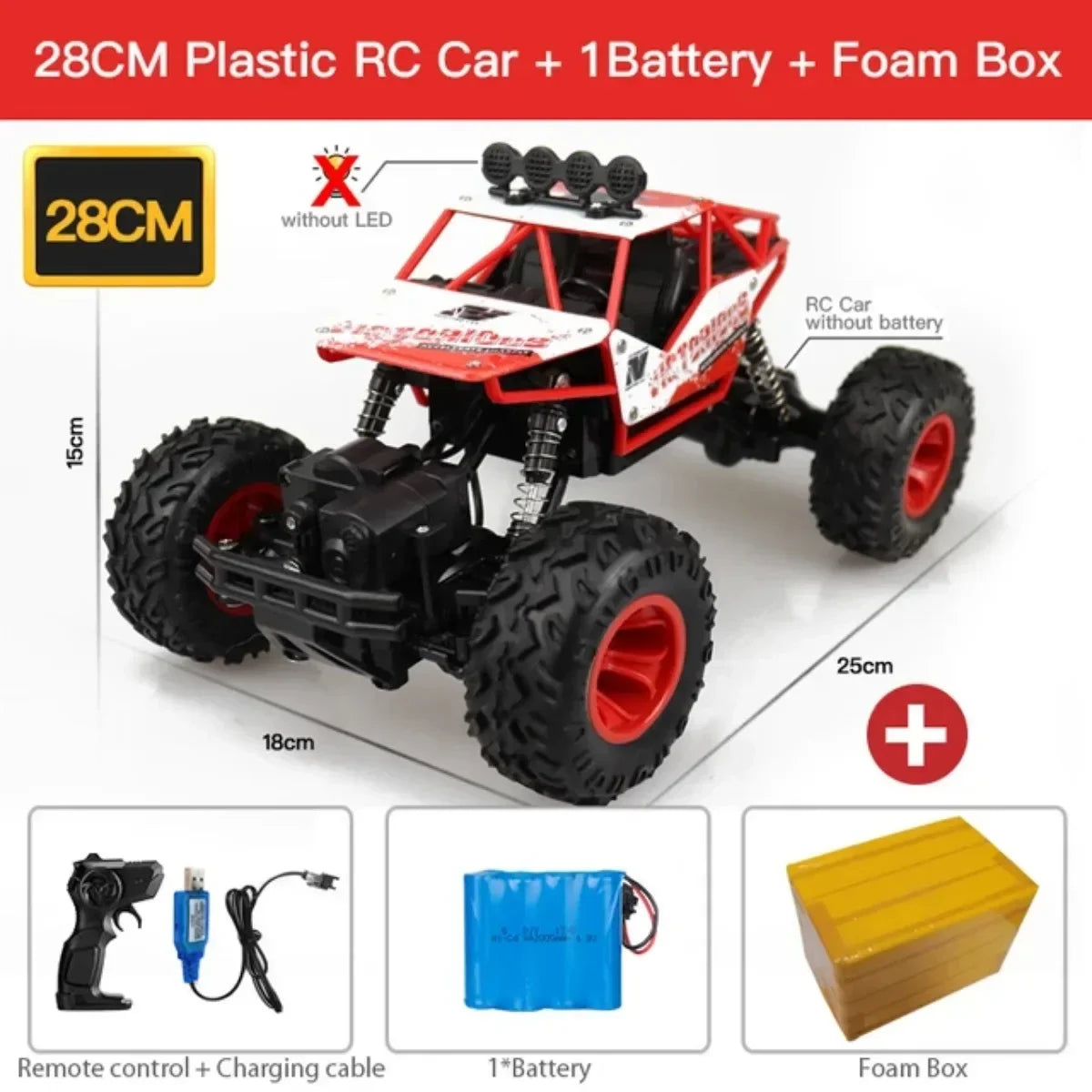 1:12 37Cm/1:16 28Cm 4WD RC Car Trucks High Speed 2.4G Radio Control Off-Road4X4 Vehicle Children Electric Car Kids Toys for Boys
