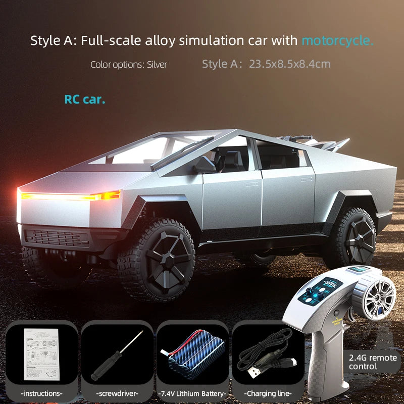 C8817 Alloy RC Car Remote Control Car Simulation Camping Equipment Pickup Truck Model Rc Car Kids Toys Boy Gifts