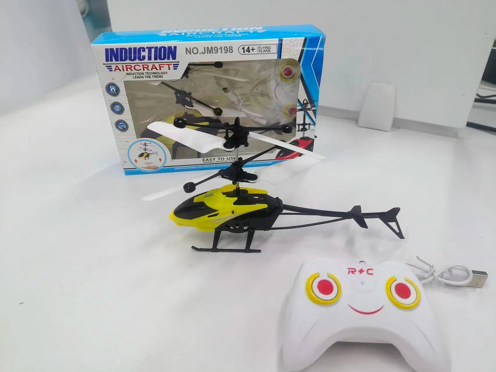 Mini Hand Induction RC Drone Rechargeable Hovering Helicopter Safe Fall-Resistant Kids Flying Toy