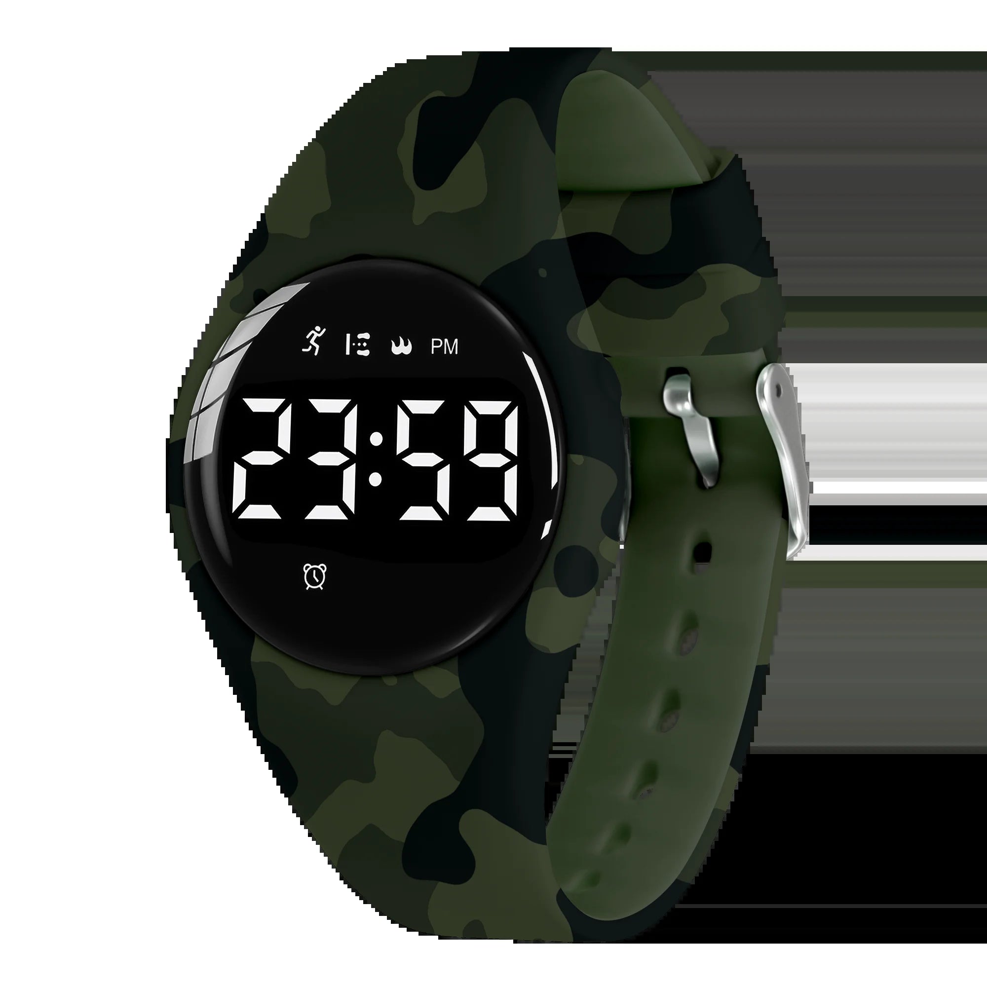 Kids Fitness Watch Digital Activity Tracker Watch for Kids Ages 3-12 Non-Bluetooth Alarm Count Steps Wrist Watch for Kids