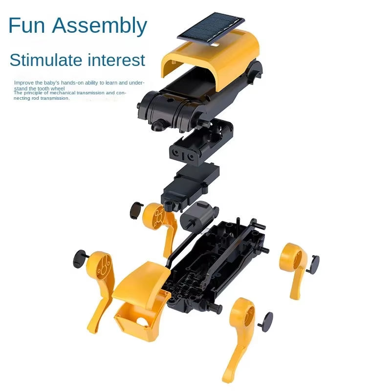Solar Robot Dog Cat Science Experiment Diy Building Powered Learning Tool Education Robots Technological Gadgets Kit for Kid