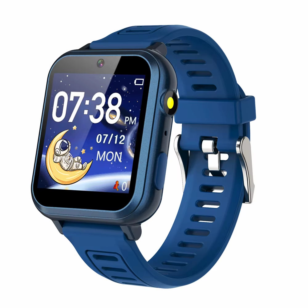 Children'S Wristwatch 24 Games Kids Smart Watch Music Play Pedometer Tracker Time Display Video Audio Record Torch Smartwatch