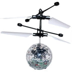 Led Light Suspension Crystal Ball Infrared Induction RC Gesture Control Colorful Glowing Toys Flying Unique Gift for Kids