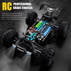 1:16 70KM/H or 50KM/H 4WD RC Car with LED Remote Control Cars High Speed Drift Monster Truck for Kids Vs Wltoys 144001 Toys