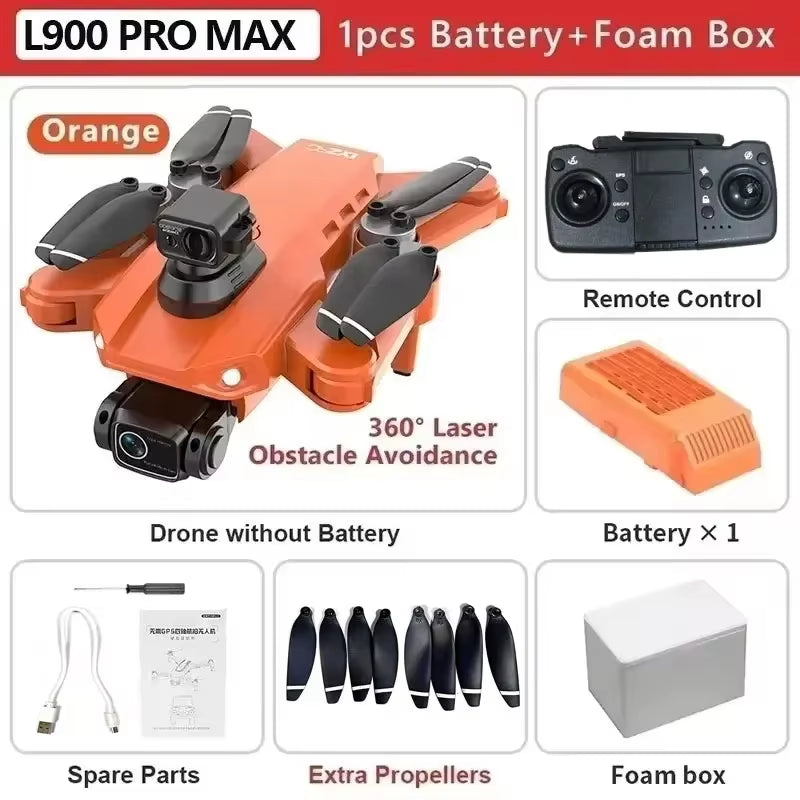 Discover the NEW L900 Pro MAX GPS Drone: Capture Stunning 4K HD Footage with Advanced Obstacle Avoidance and 5G WiFi Technology!