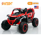 Ride on Models Truck Car Kids Electric Vehicles Remote Control Front & Rear Shock Suspension 2 Seater UTV Flashlights for Age 3+