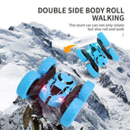 360-Degree Flipping Double-Sided Stunt Car 4WD High-Speed Cool Light Children'S Remote Control Car Toy Festival Gift