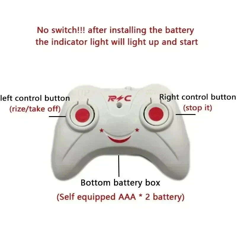 Mini Hand Induction RC Drone Rechargeable Hovering Helicopter Safe Fall-Resistant Kids Flying Toy