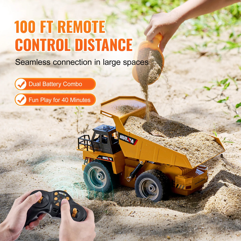 RC Car Children Toys Remote Control Dump Truck Toys 9-Channel with Battery for Toddlers Electric Car Kids Toys Gift