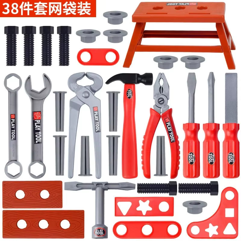 Kids Toolbox Kit Educational Toys Simulation Repair Tools Toys Learning Engineering Puzzle Toys Gifts Electric Drill Screwdrive
