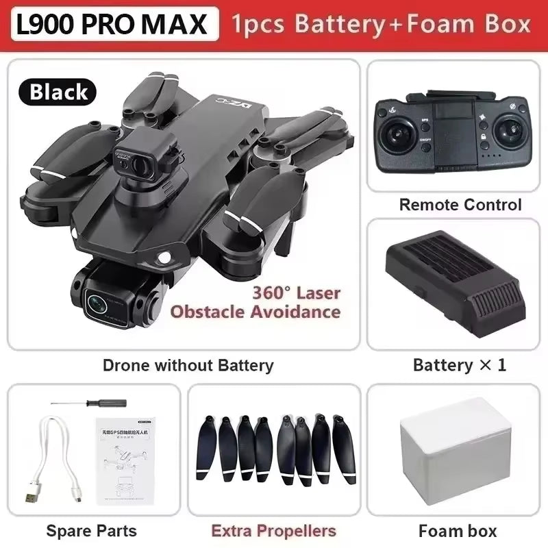 Discover the NEW L900 Pro MAX GPS Drone: Capture Stunning 4K HD Footage with Advanced Obstacle Avoidance and 5G WiFi Technology!