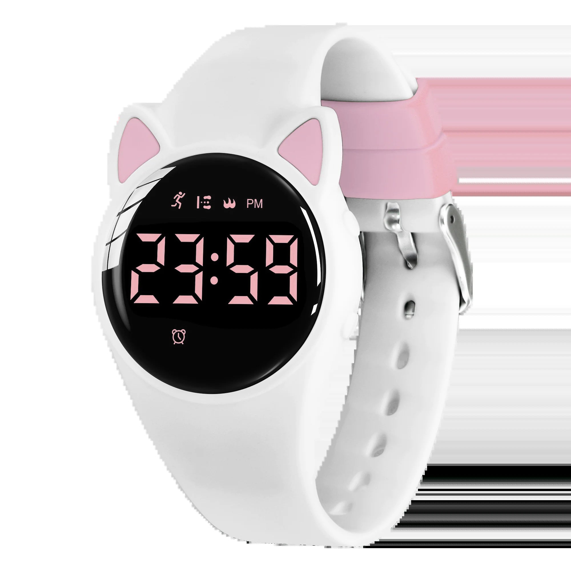 Kids Fitness Watch Digital Activity Tracker Watch for Kids Ages 3-12 Non-Bluetooth Alarm Count Steps Wrist Watch for Kids
