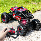 2.4G Remote-Controlled Alloy Off-Road Vehicle with Long-Distance Lighting, Rechargeable Children'S Racing Toy Car, Birthday Gift