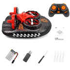 RC Boat Water Land and Air Four-Axis Hovercraft Three-In-One Multi-Function Toy One-Button Tumbling Mini Drone