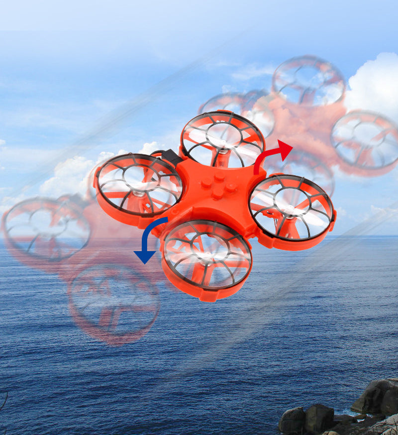 RC Boat Water Land and Air Four-Axis Hovercraft Three-In-One Multi-Function Toy One-Button Tumbling Mini Drone