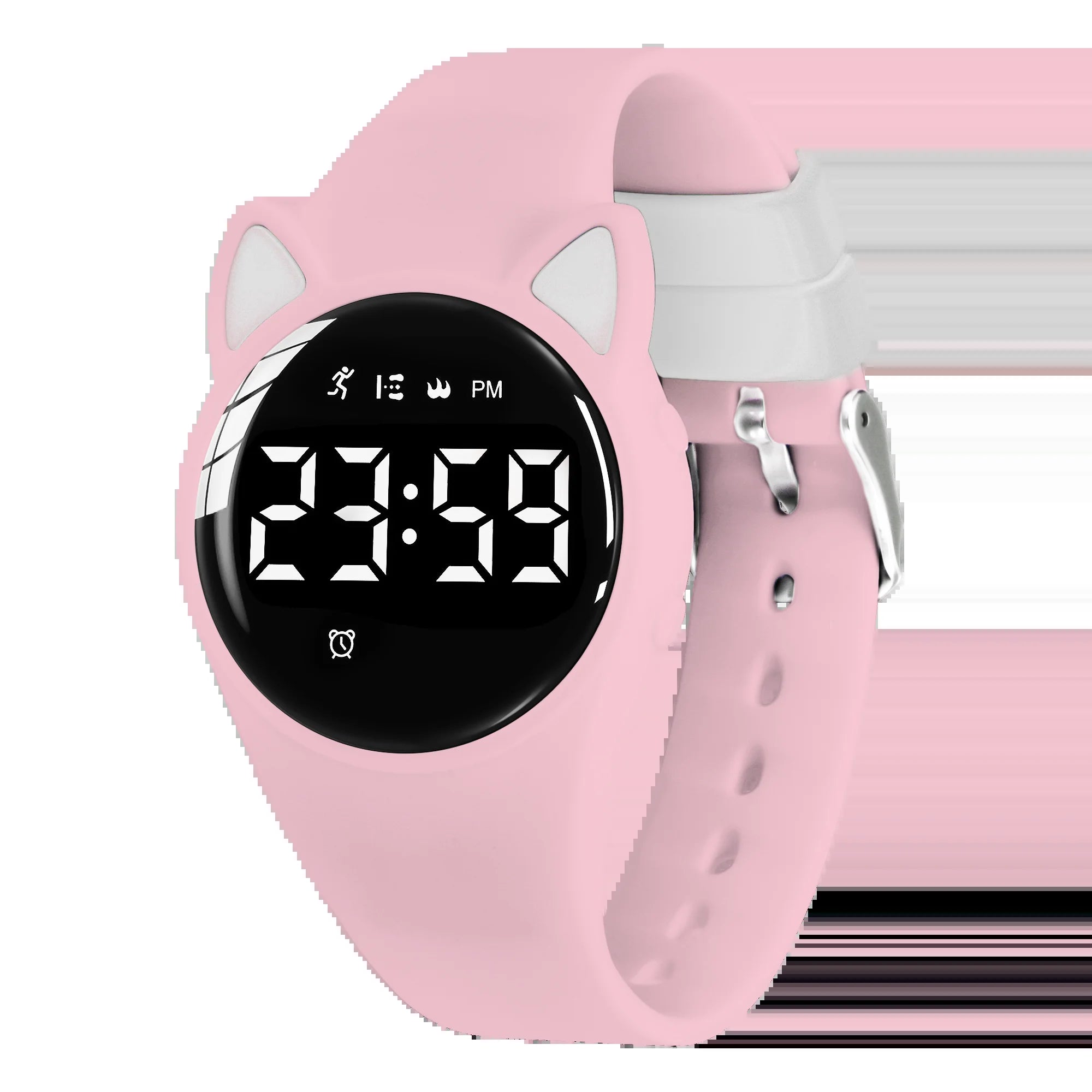 Kids Fitness Watch Digital Activity Tracker Watch for Kids Ages 3-12 Non-Bluetooth Alarm Count Steps Wrist Watch for Kids
