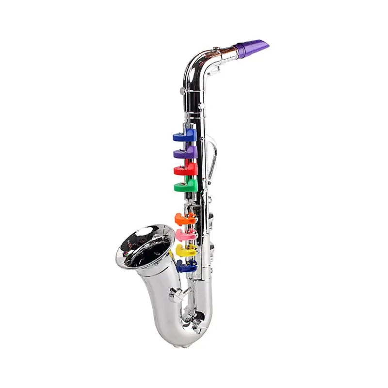 R6FE Kids Saxophone Mini Saxophone Toy Kids Trumpet with Sound Plastic Trumpet Toy Musical Instrument Toys for Kids Learning