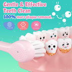 Kids Electric Toothbrush Child Dolphin Colorful Observing LED 2 Mins Smart Timer IPX7 Waterproof Teeth Cleaning