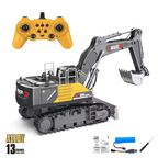 1/18 RC Spray Excavator Truck Alloy 17CH Engineering Vehicle Sound Lighting 680 Degree Rotation Car Kids Toys Boy Birthday Gift