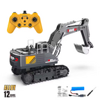 1/18 RC Spray Excavator Truck Alloy 17CH Engineering Vehicle Sound Lighting 680 Degree Rotation Car Kids Toys Boy Birthday Gift