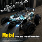 1:16 70KM/H or 50KM/H 4WD RC Car with LED Remote Control Cars High Speed Drift Monster Truck for Kids Vs Wltoys 144001 Toys