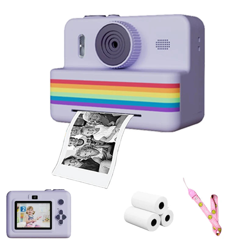 Digital Children Camera for Photography Mini Printer Portable Thermal Instant Print Photo Kids Camera 2.8Inch HD Video Toy Gifts