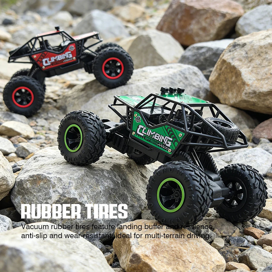 2.4G Remote-Controlled Alloy Off-Road Vehicle with Long-Distance Lighting, Rechargeable Children'S Racing Toy Car, Birthday Gift