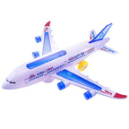 New Kids Aircraft Led Lights Music Airplane Toys for Children DIY Assembled Plane Model Electric Toy Boys Birthday Gift