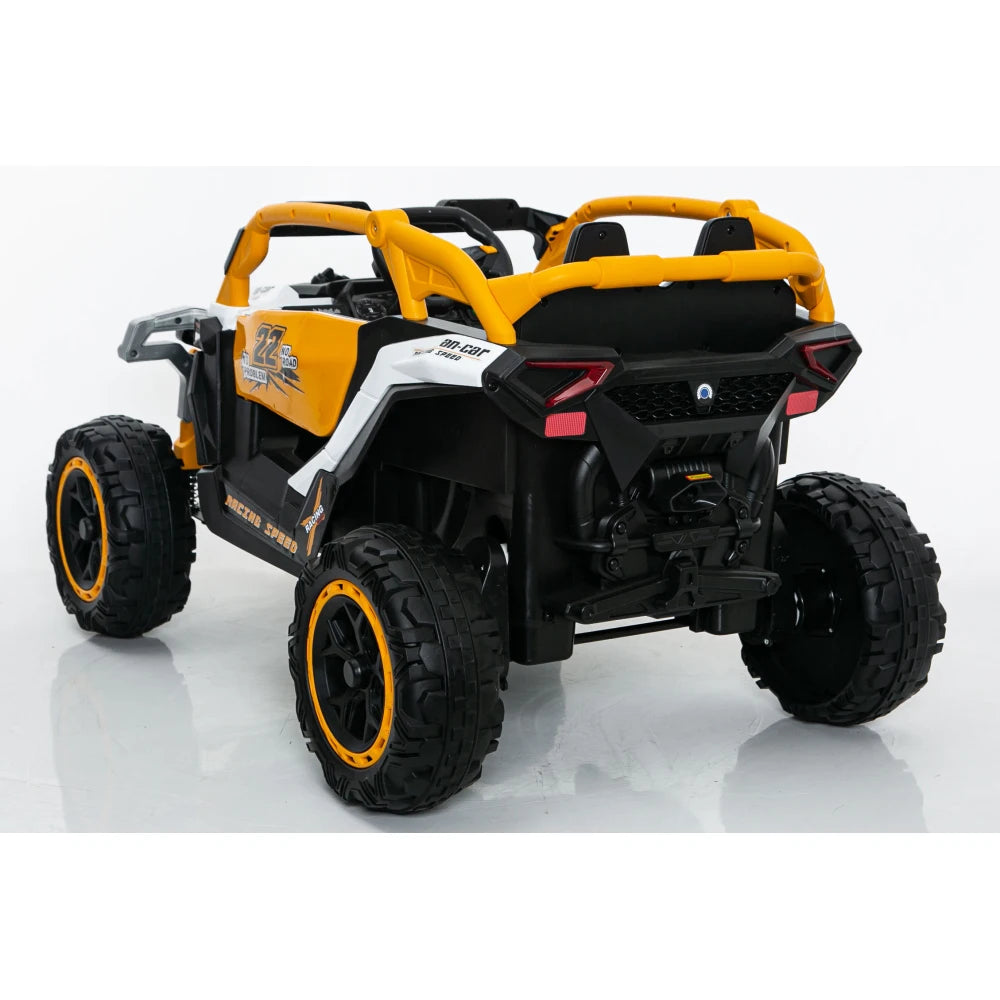 Ride on Models Truck Car Kids Electric Vehicles Remote Control Front & Rear Shock Suspension 2 Seater UTV Flashlights for Age 3+