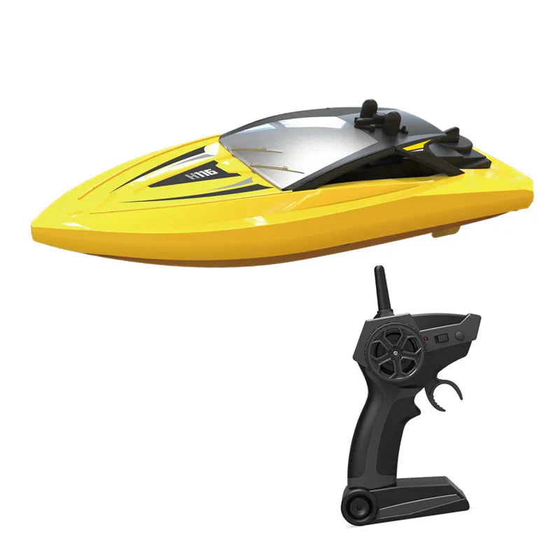 2.4G Remote Control Low Speed Boat Electric Speedboat Rechargeable Competitive Boat Racing Children Water Outdoor Toy Boat
