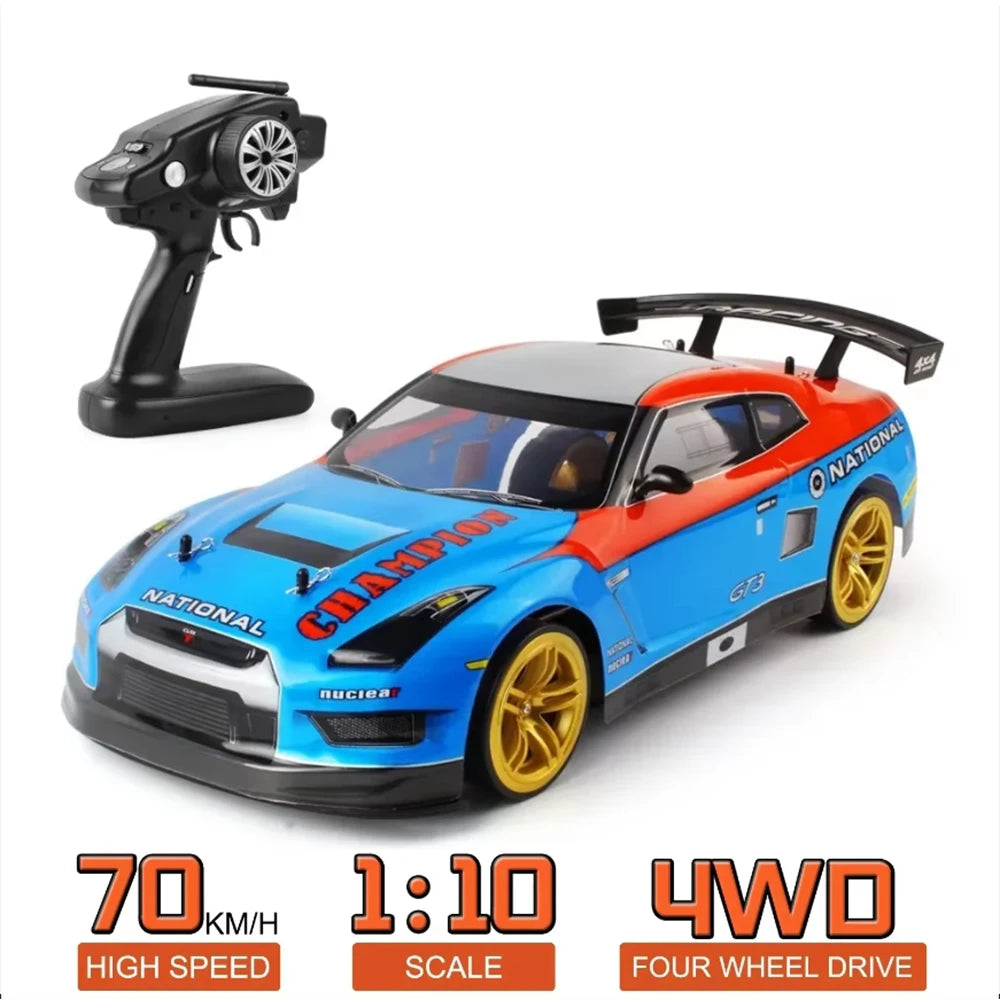 HOT 1:10 4Wd 70Km/H High Speed Drift Racing RC Car Simulation Gtr Car Toy Off-Road Rc Car Kids Toys