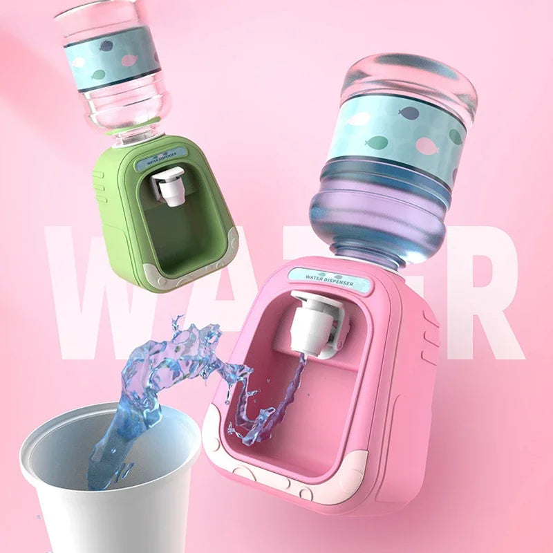 1PC Mini Play House Cartoon Water Dispenser Rotatable and Detachable Cartoon Children'S Beverage Machine Interactive Kids Toys