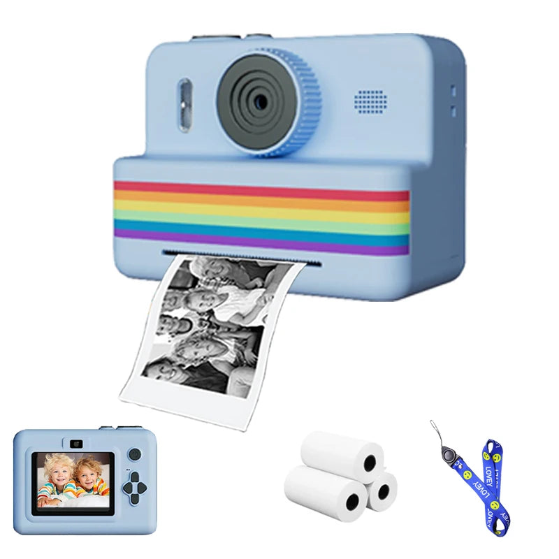 Digital Children Camera for Photography Mini Printer Portable Thermal Instant Print Photo Kids Camera 2.8Inch HD Video Toy Gifts