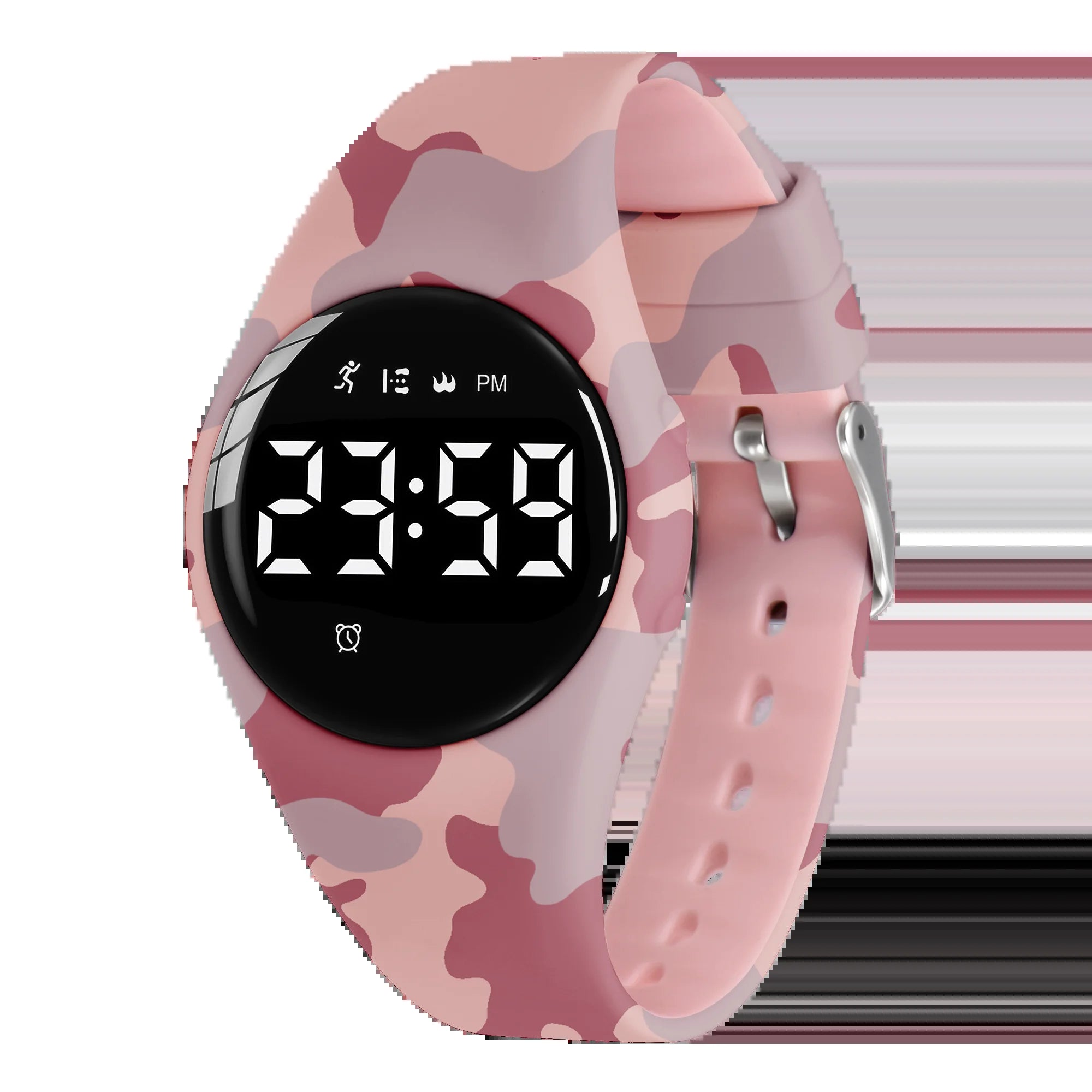 Kids Fitness Watch Digital Activity Tracker Watch for Kids Ages 3-12 Non-Bluetooth Alarm Count Steps Wrist Watch for Kids