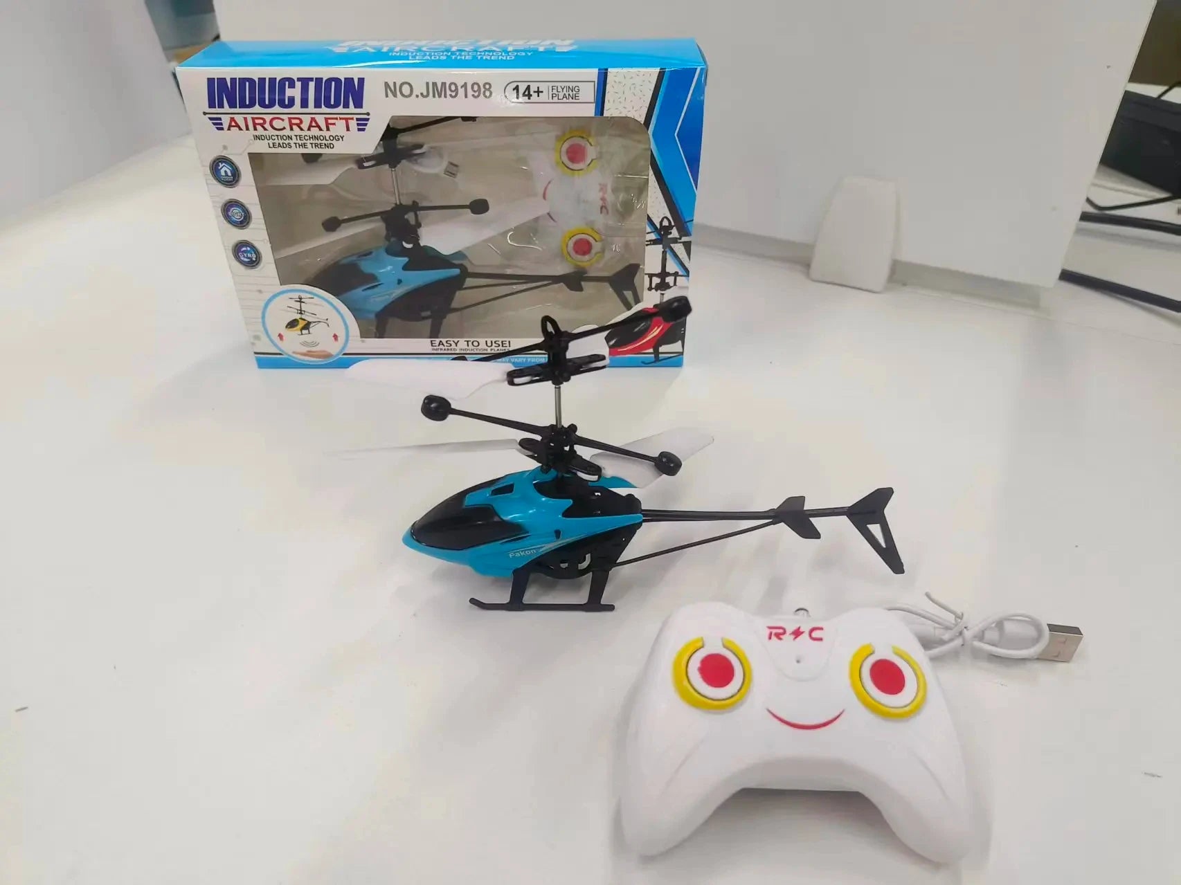 Mini Hand Induction RC Drone Rechargeable Hovering Helicopter Safe Fall-Resistant Kids Flying Toy