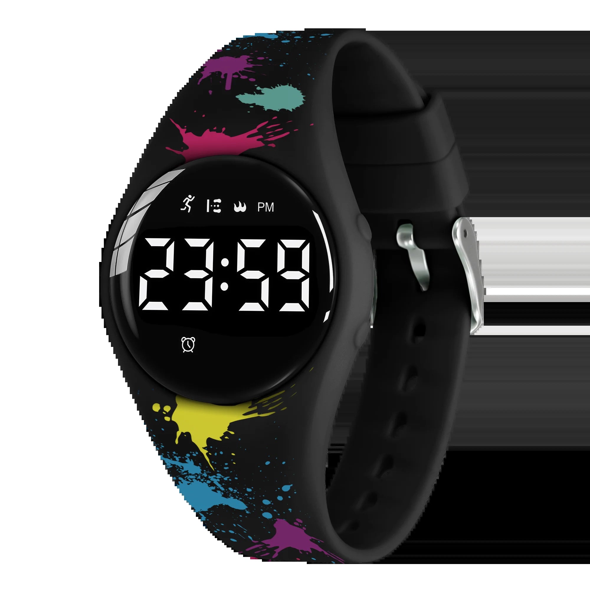 Kids Fitness Watch Digital Activity Tracker Watch for Kids Ages 3-12 Non-Bluetooth Alarm Count Steps Wrist Watch for Kids