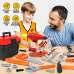 Kids Toolbox Kit Educational Toys Simulation Repair Tools Toys Learning Engineering Puzzle Toys Gifts Electric Drill Screwdrive